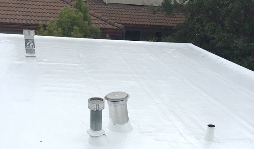 Flat roof coating